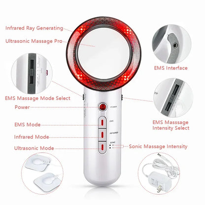 3-in-1 Ultrasonic Cavitation & EMS Slimming Massager